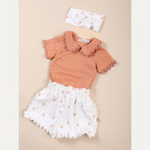 Body con colletto Embroidery - CORAL 276 -  | Bamboom
