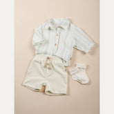 Camicia bimbo - STRIPE WHITE/BLU 272 -  | Bamboom
